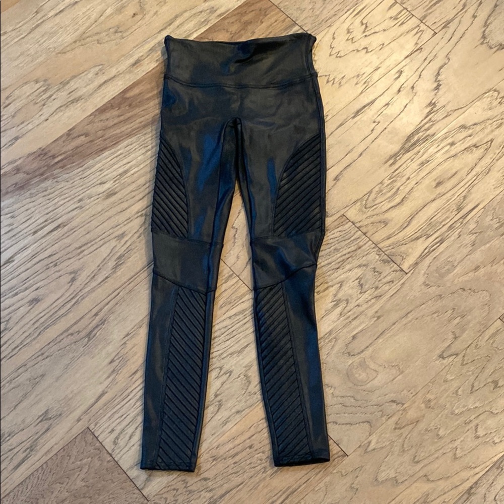 Spanx Faux Leather Moto Leggings - Picture 2 of 6